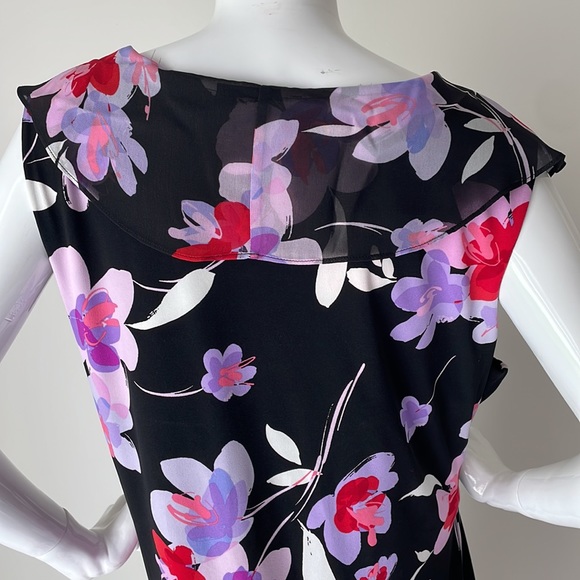 Calvin Klein: Sleeveless Surplice V-Neck Floral Dress Size 1X. - Picture 6 of 13
